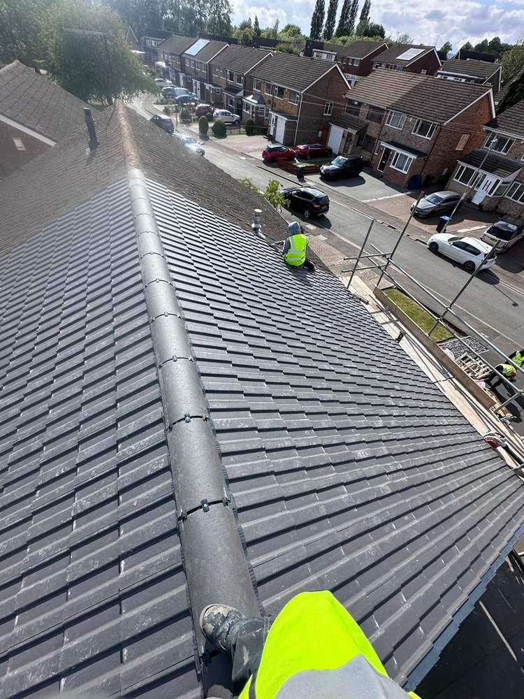 CrownPeak Roofing team at work
